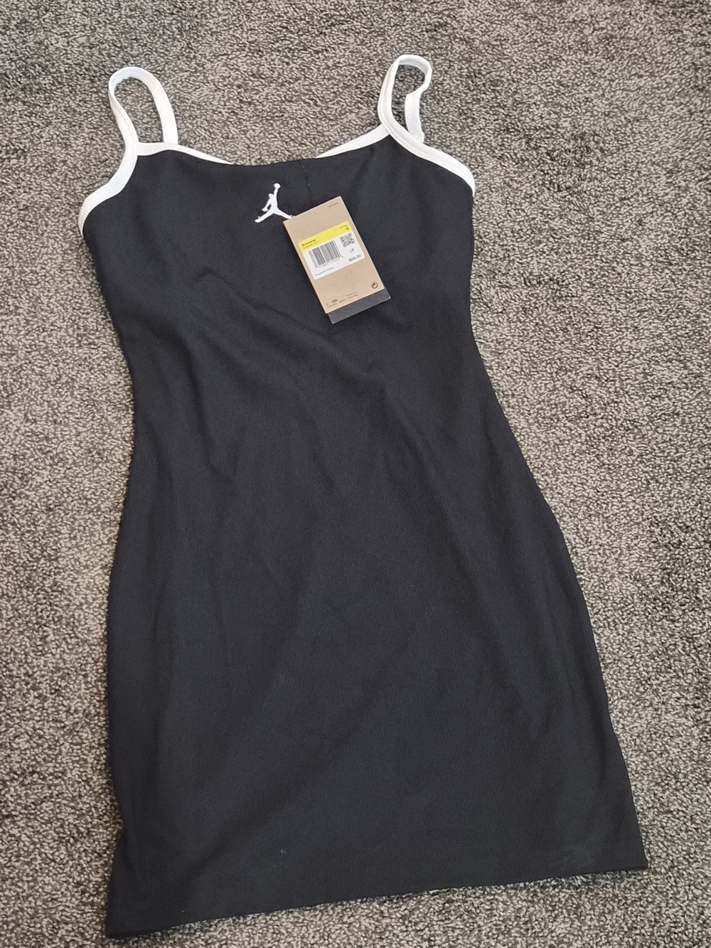 Jordan Black Tank Dress with White Jumpman and Trim